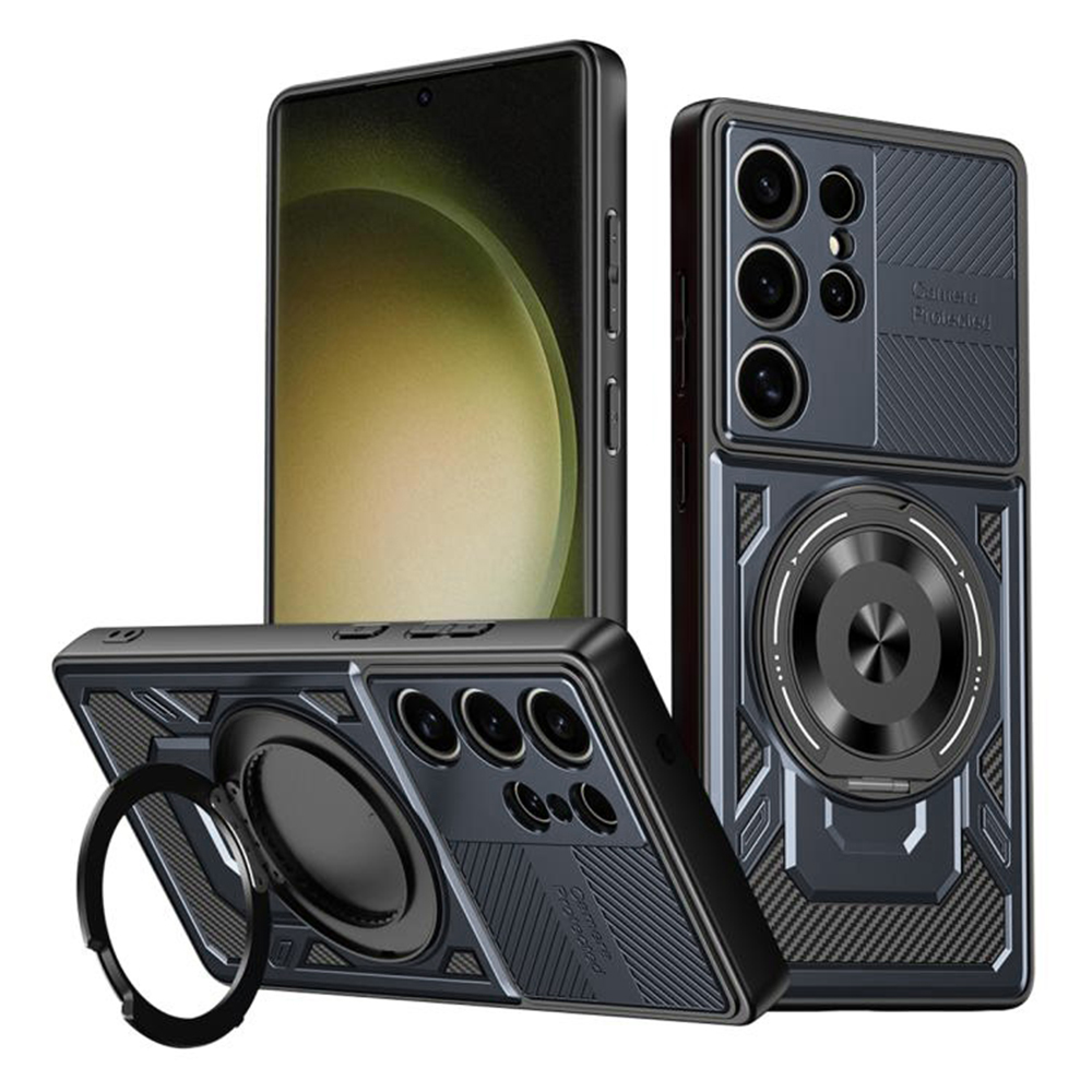 Калъф за Samsung Galaxy S23 Ultra - Techsuit RuggedCam - Син