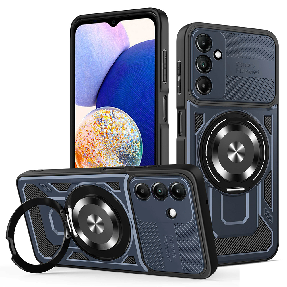 Калъф за Samsung Galaxy A14 4G / A14 5G - Techsuit RuggedCam - Син