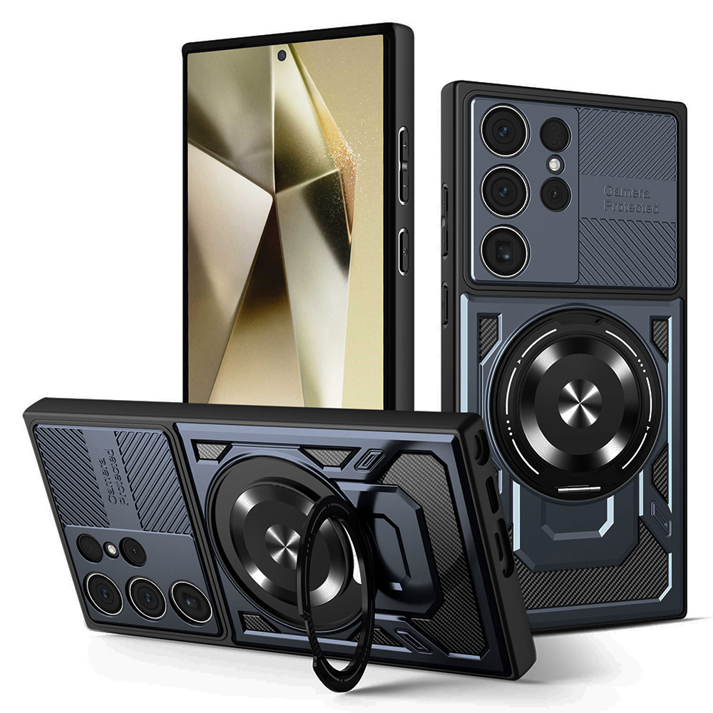 Калъф за Samsung Galaxy S24 Ultra - Techsuit RuggedCam - Син