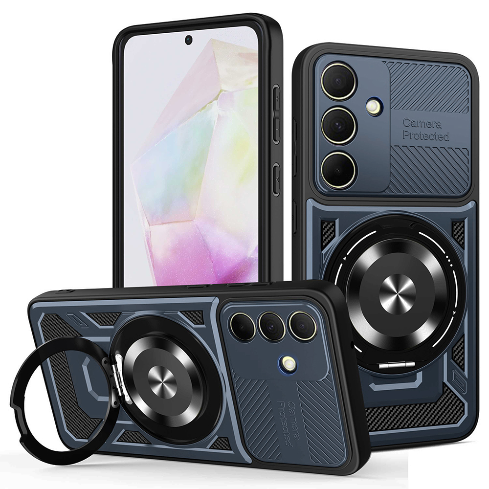 Калъф за Samsung Galaxy A35 5G - Techsuit RuggedCam - Син