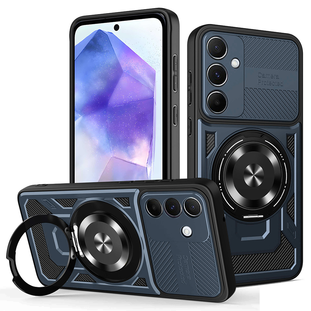 Калъф за Samsung Galaxy A55 5G - Techsuit RuggedCam - Син