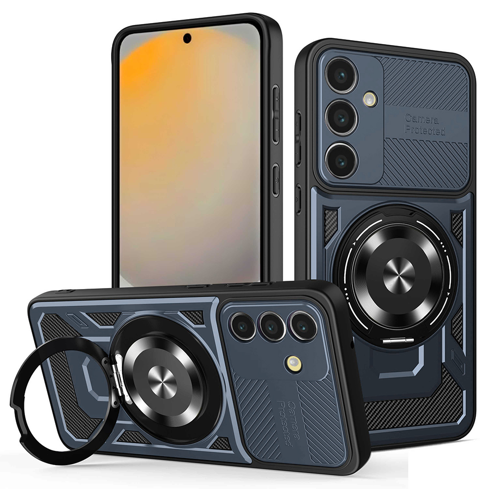 Калъф за Samsung Galaxy S24 FE - Techsuit RuggedCam - Син