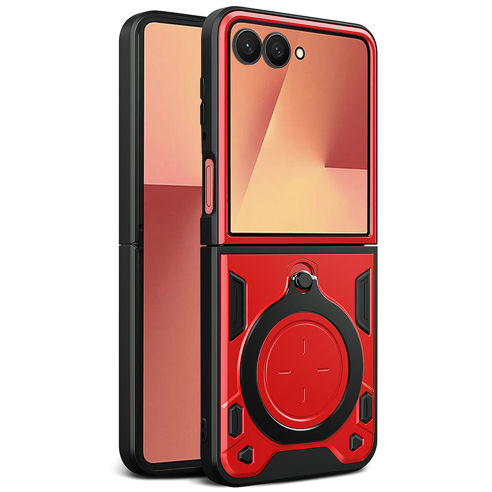 Калъф за Samsung Galaxy Z Flip7 - Techsuit CamGuard Pro - Червен