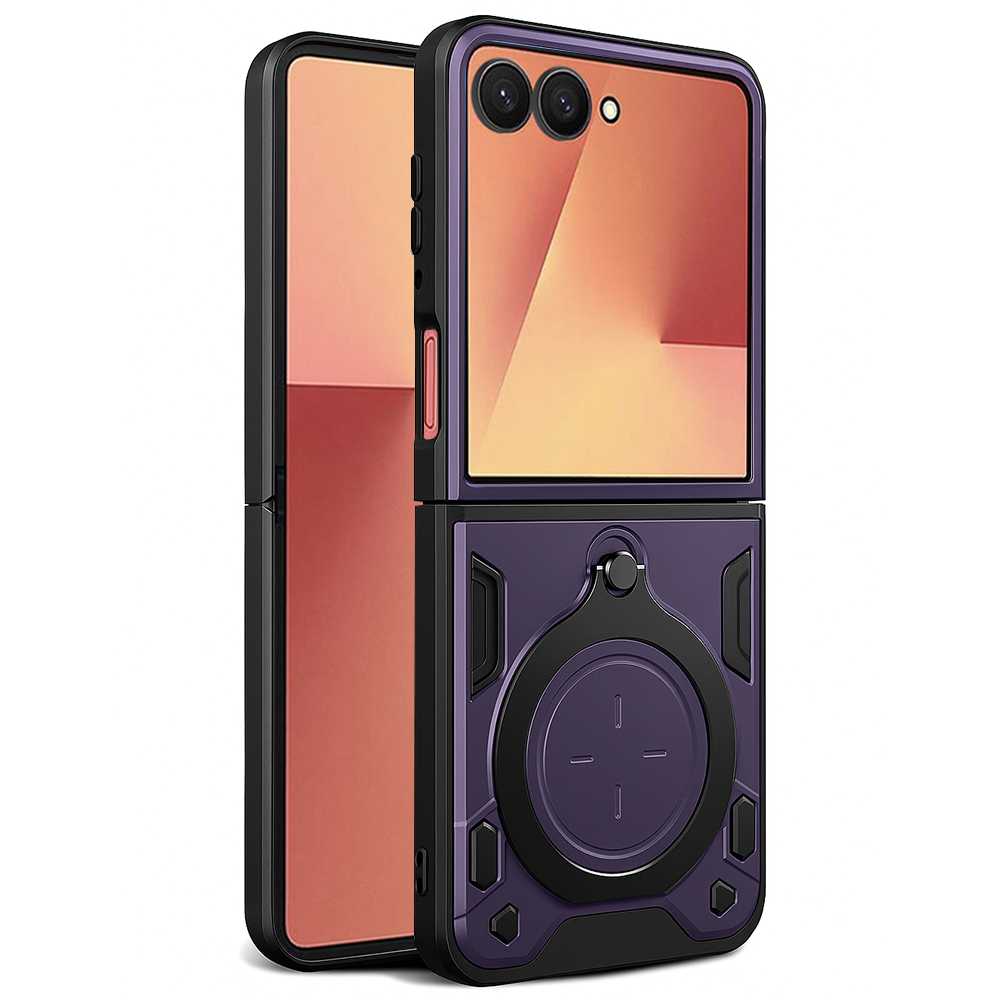 Калъф за Samsung Galaxy Z Flip7 - Techsuit CamGuard Pro - Лилав