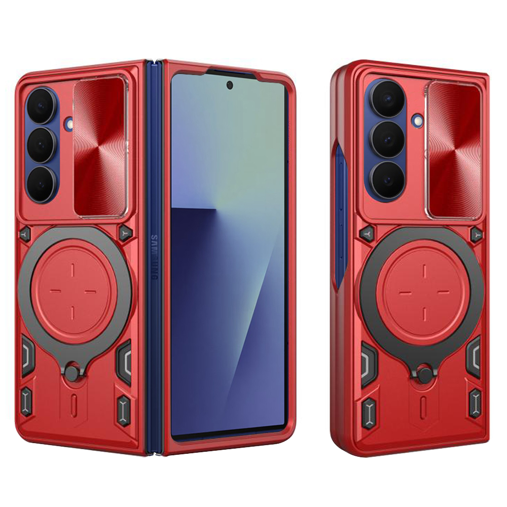 Калъф за Samsung Galaxy Z Fold7 - Techsuit CamGuard Pro - Червен