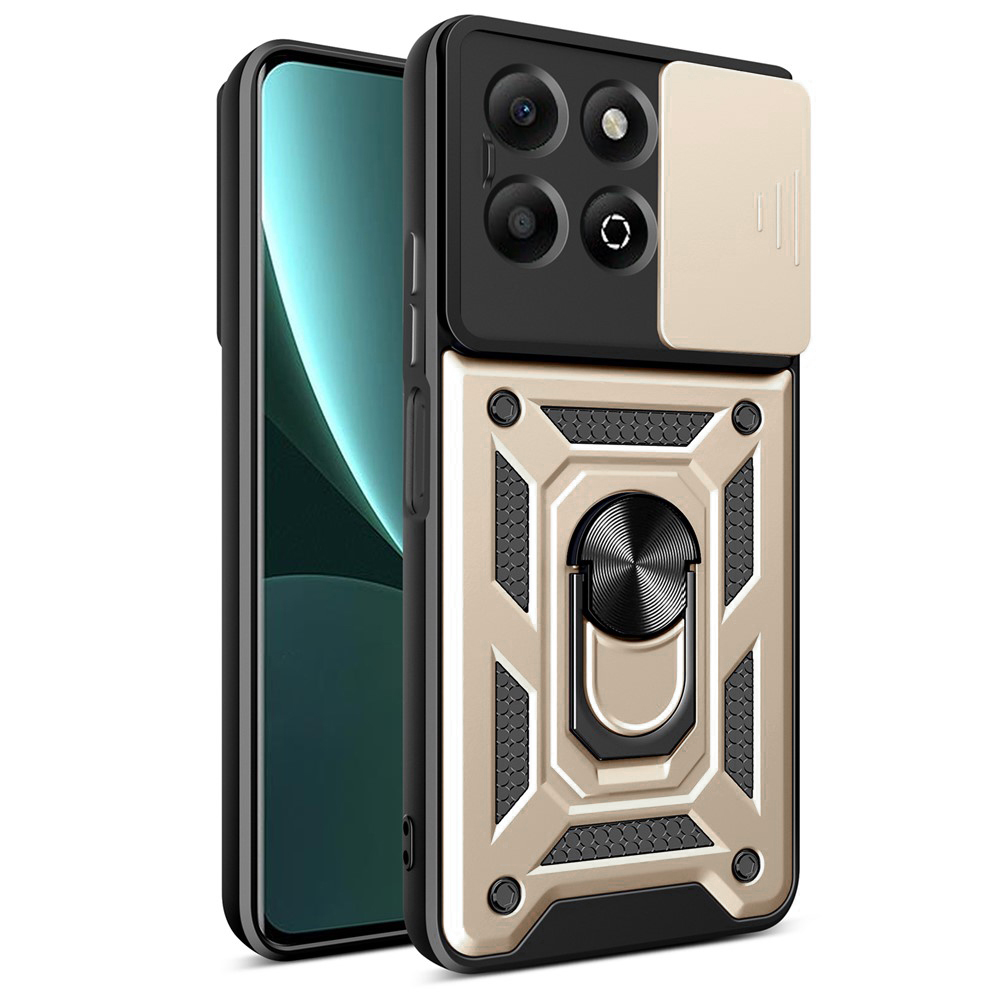 Калъф за Honor X6b - Techsuit CamShield Series - златен