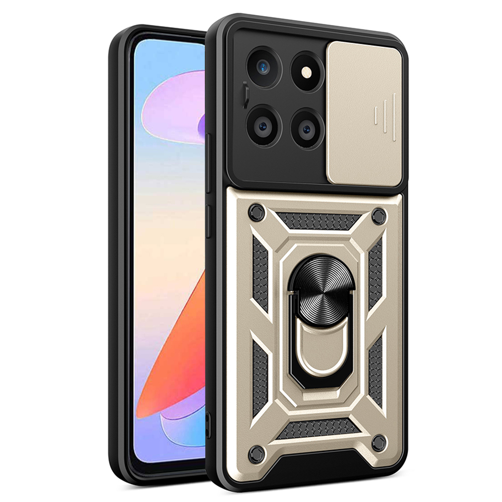 Калъф за Honor X6a - Techsuit CamShield Series - златен