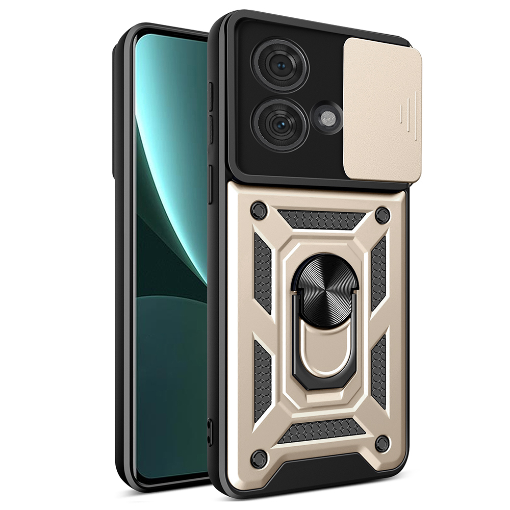 Калъф за Motorola Edge 40 Neo - Techsuit CamShield Series - златен