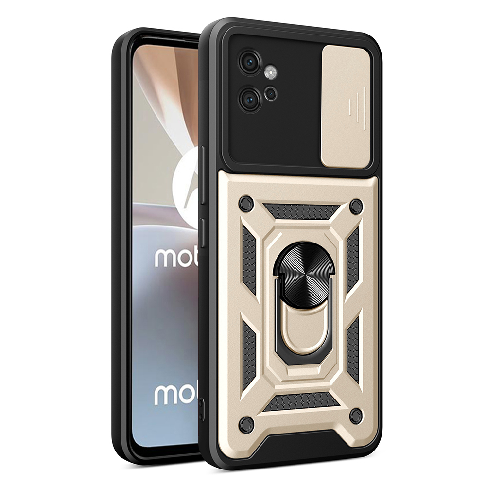 Калъф за Motorola Moto G32 - Techsuit CamShield Series - златен