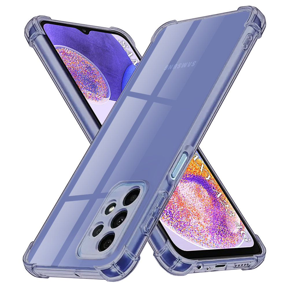 Калъф за Samsung Galaxy A23 4G / A23 5G - Techsuit Shockproof Прозрачен Silicone - Smoke Черен