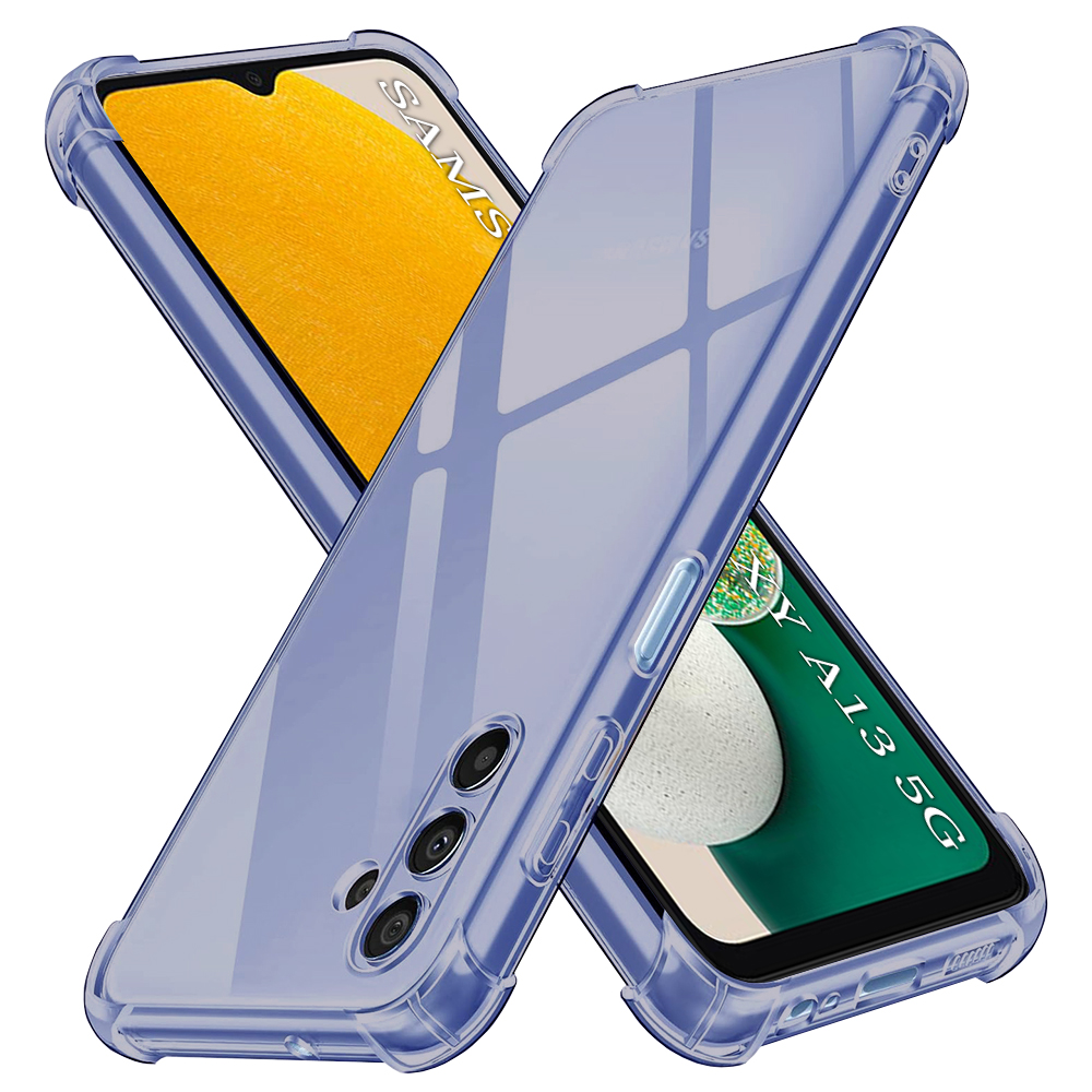 Калъф за Samsung Galaxy A13 5G / A04S - Techsuit Shockproof Прозрачен Silicone - Smoke Черен