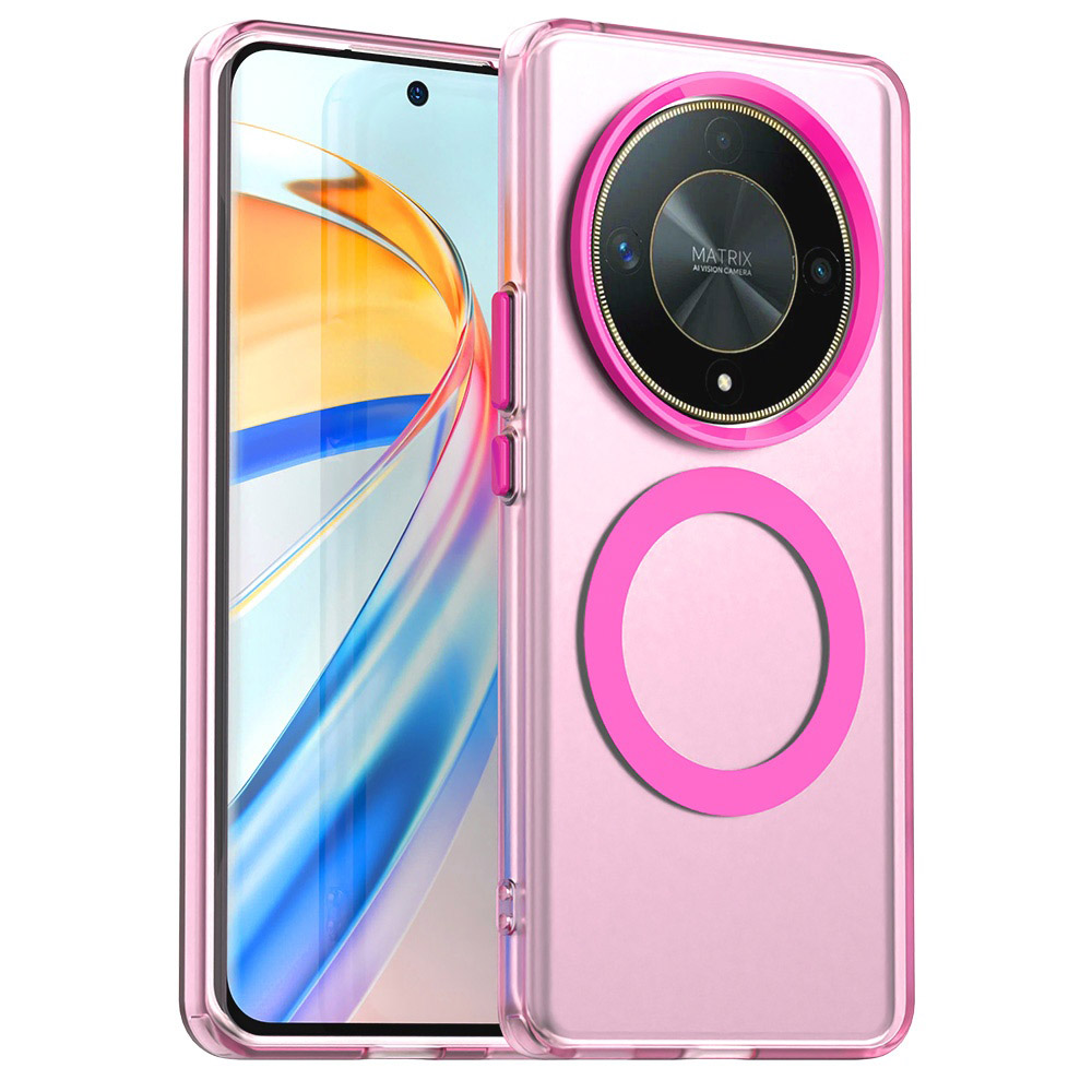 Калъф за Honor Magic6 Lite - Techsuit CandyCase MagSafe - Розов