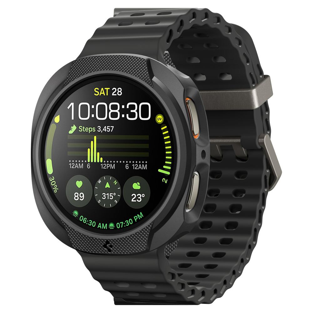 Калъф за Samsung Galaxy Watch8 44 мм - Spigen Liquid Air (ACS09839) - черен мат