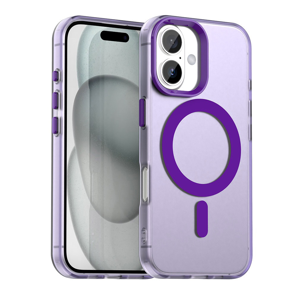 Калъф за iPhone 17 - Techsuit CandyCase MagSafe - Лилав