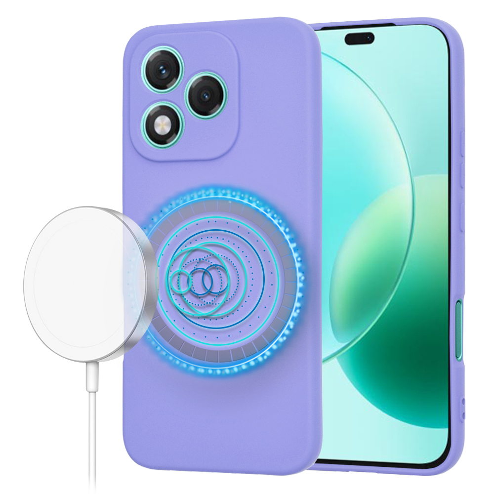 Калъф за Honor 400 Lite - Techsuit SoftFlex MagSafe - Светло лилав