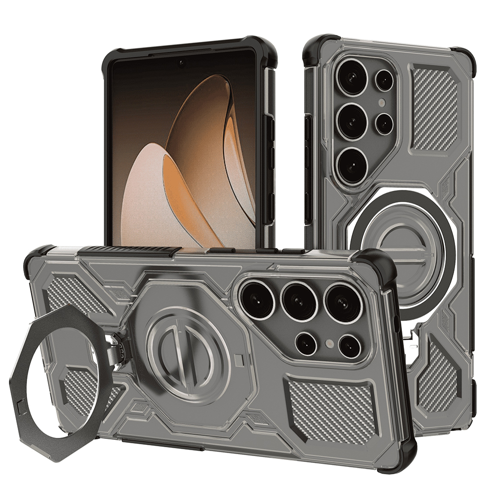 Калъф за Samsung Galaxy S25 Ultra - Techsuit Carbon Shield PRO - Smoke Черен