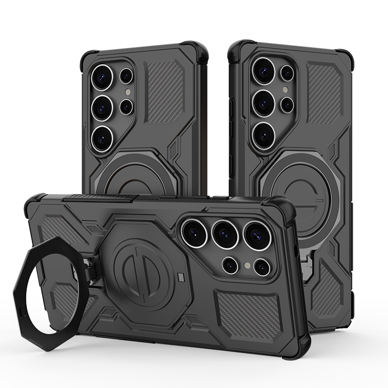 Калъф за Samsung Galaxy S25 Ultra - Techsuit Carbon Shield PRO - Черен