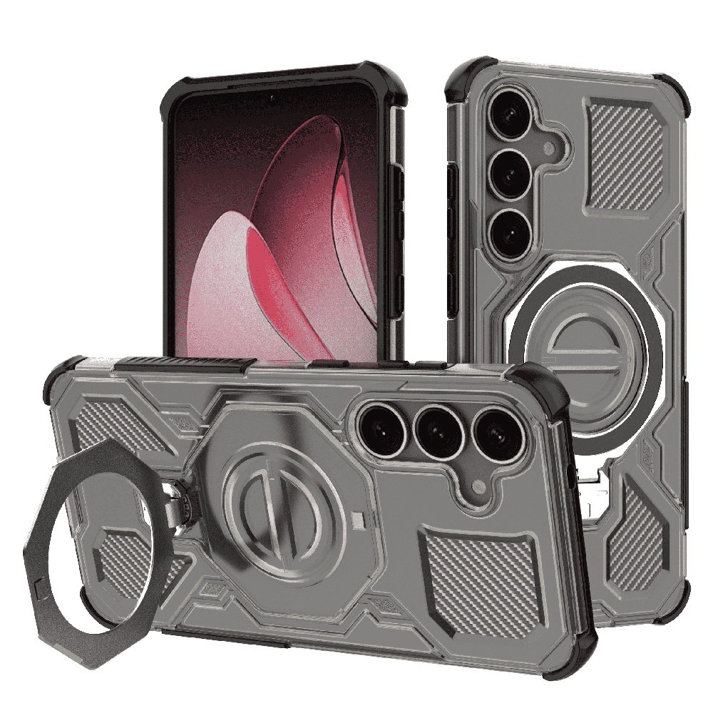 Калъф за Samsung Galaxy S25 Plus - Techsuit Carbon Shield PRO - Smoke Черен