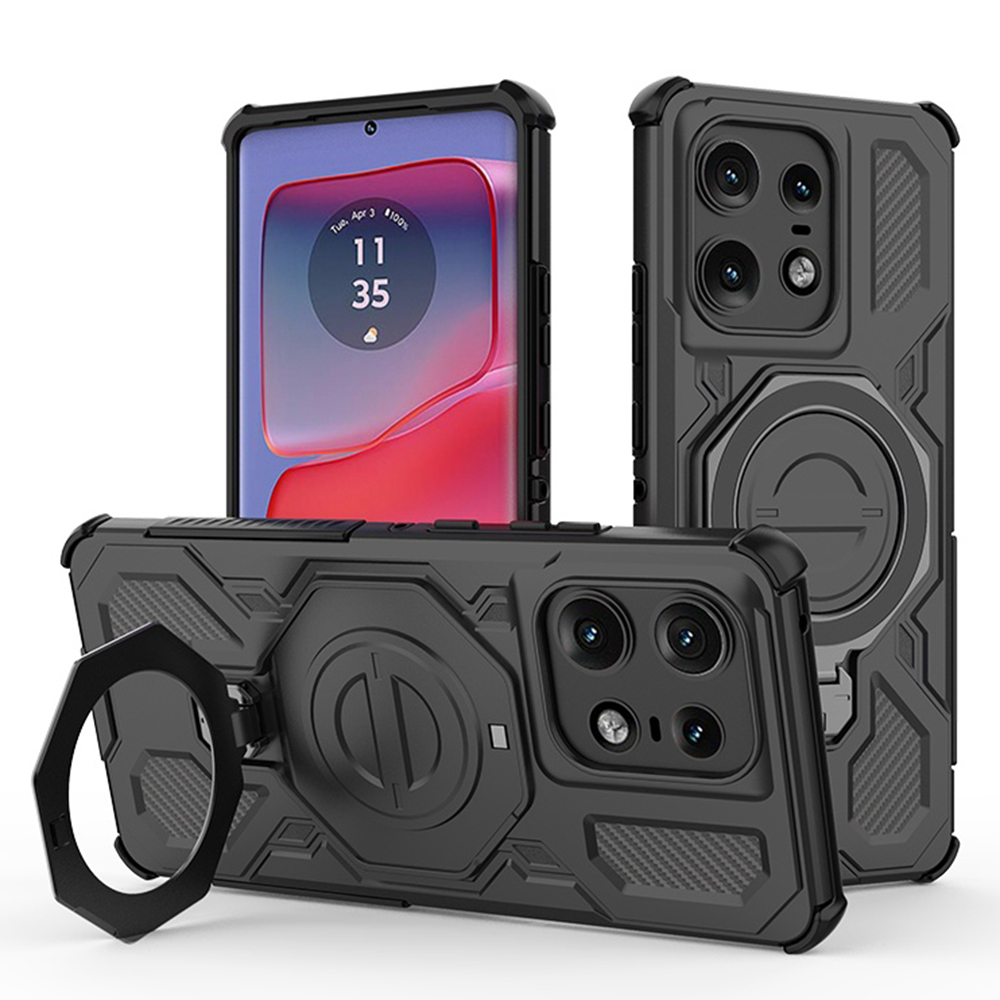 Калъф за Motorola Edge 50 Pro - Techsuit Carbon Shield PRO - Черен