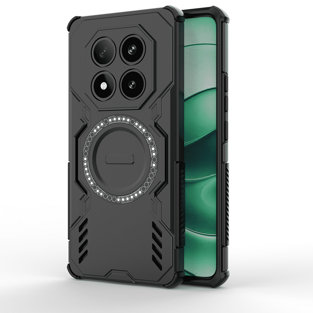 Калъф за Xiaomi Redmi Note 14 Pro 5G / Poco X7 - Techsuit ArmorMag Case - Черен