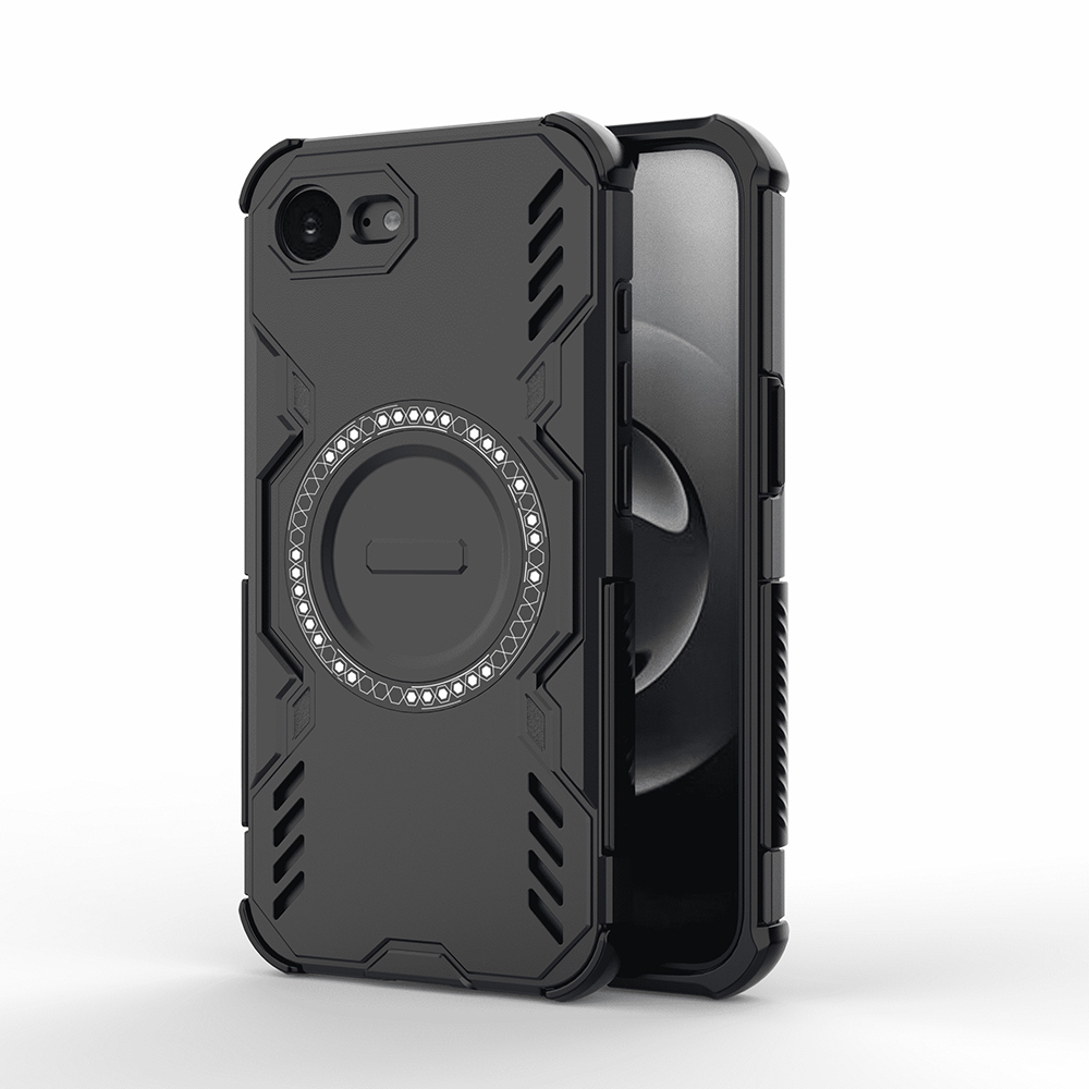 Калъф за iPhone 16e / iPhone 17e - Techsuit ArmorMag Case - Черен