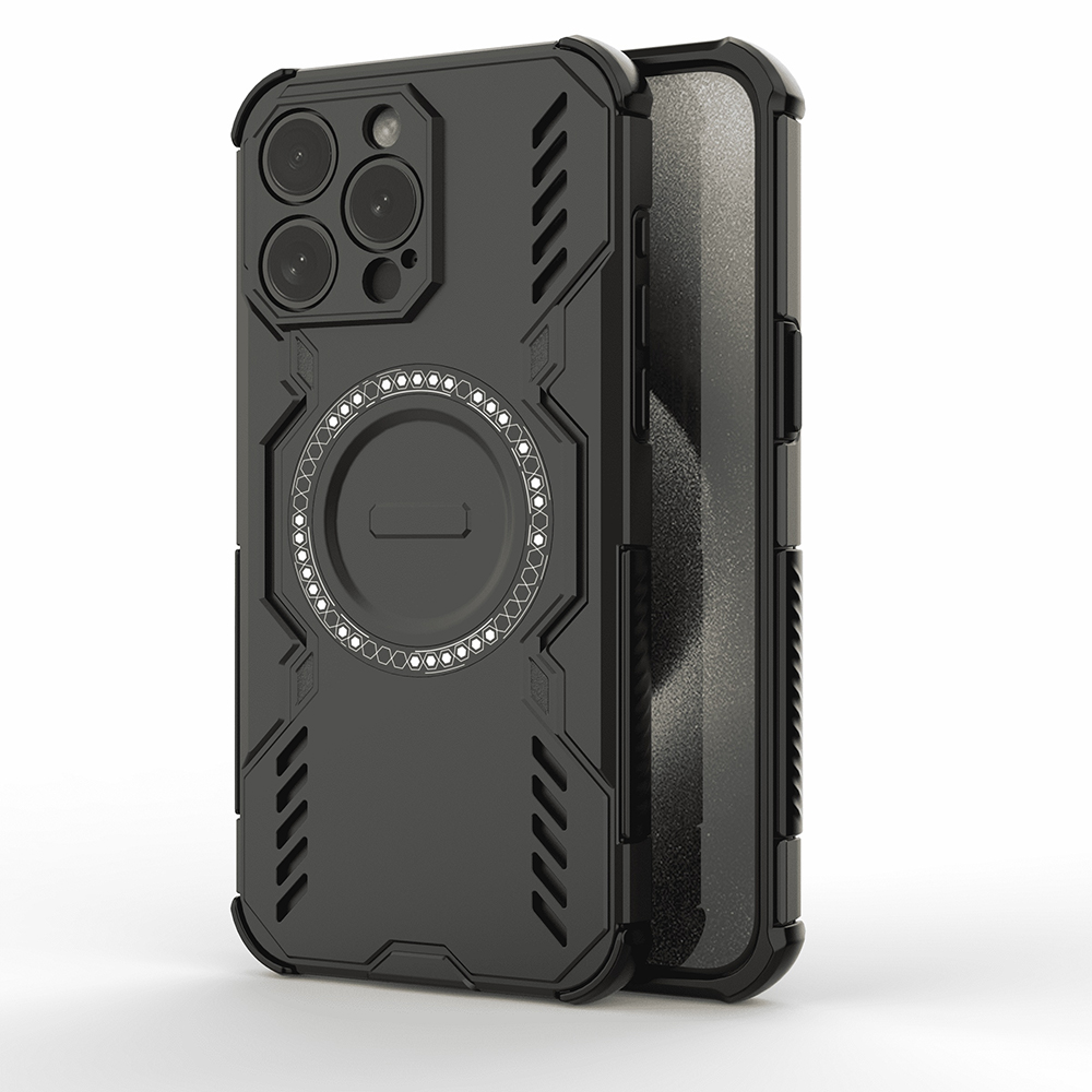 Калъф за iPhone 15 Pro - Techsuit ArmorMag Case - Черен