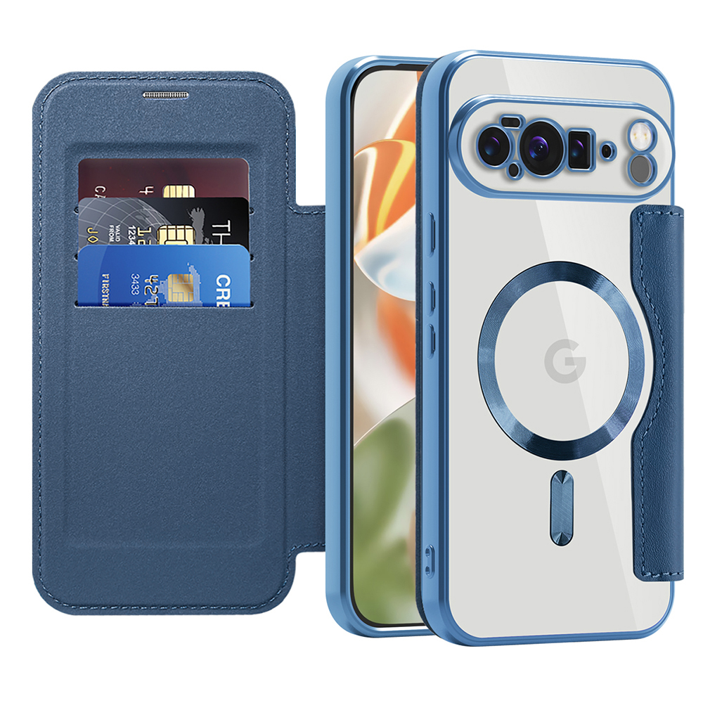 Калъф за Google Pixel 10 Pro XL - Techsuit SmartMag Book Case - Син