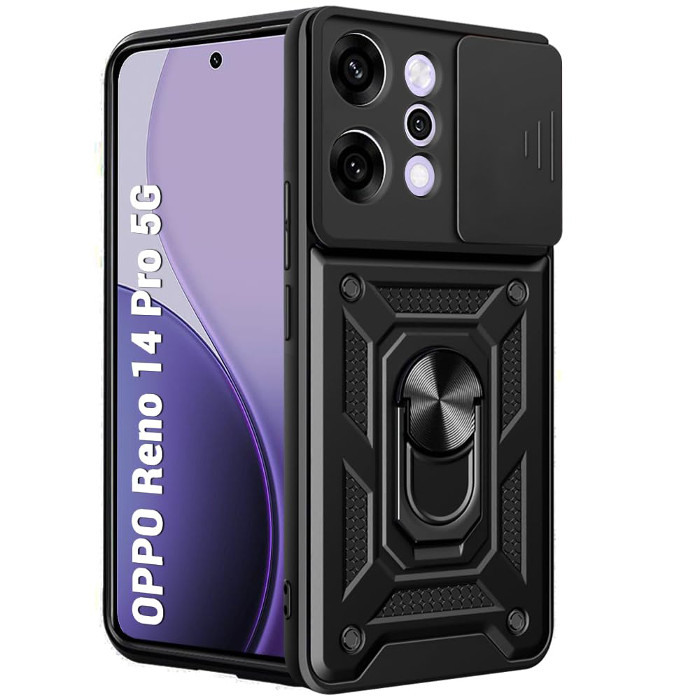 Калъф за Oppo Reno14 Pro - Techsuit CamShield Series - Черен