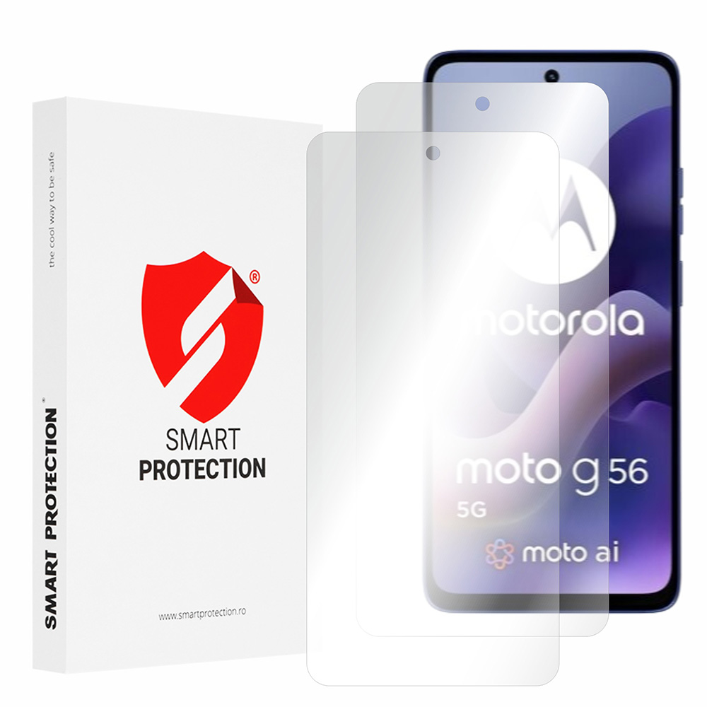 [2x Pack] Премиум регенерируем капак Motorola Moto G56 - Smart Protection Classic - Прозрачен