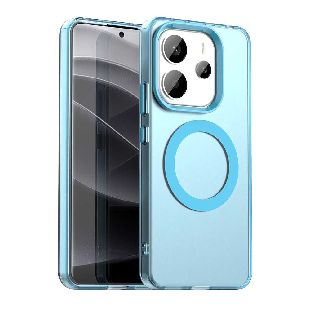 Калъф за Xiaomi Redmi Note 14 4G (Стандартен) - Techsuit CandyCase MagSafe - Син