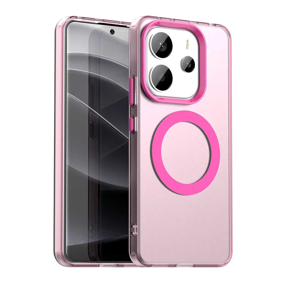 Калъф за Xiaomi Redmi Note 14 4G (Стандартен) - Techsuit CandyCase MagSafe - Розов