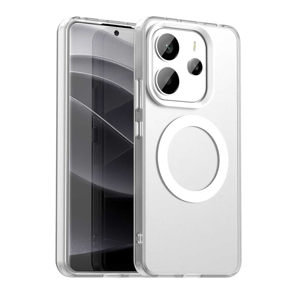 Калъф за Xiaomi Redmi Note 14 4G (Стандартен) - Techsuit CandyCase MagSafe - Бял