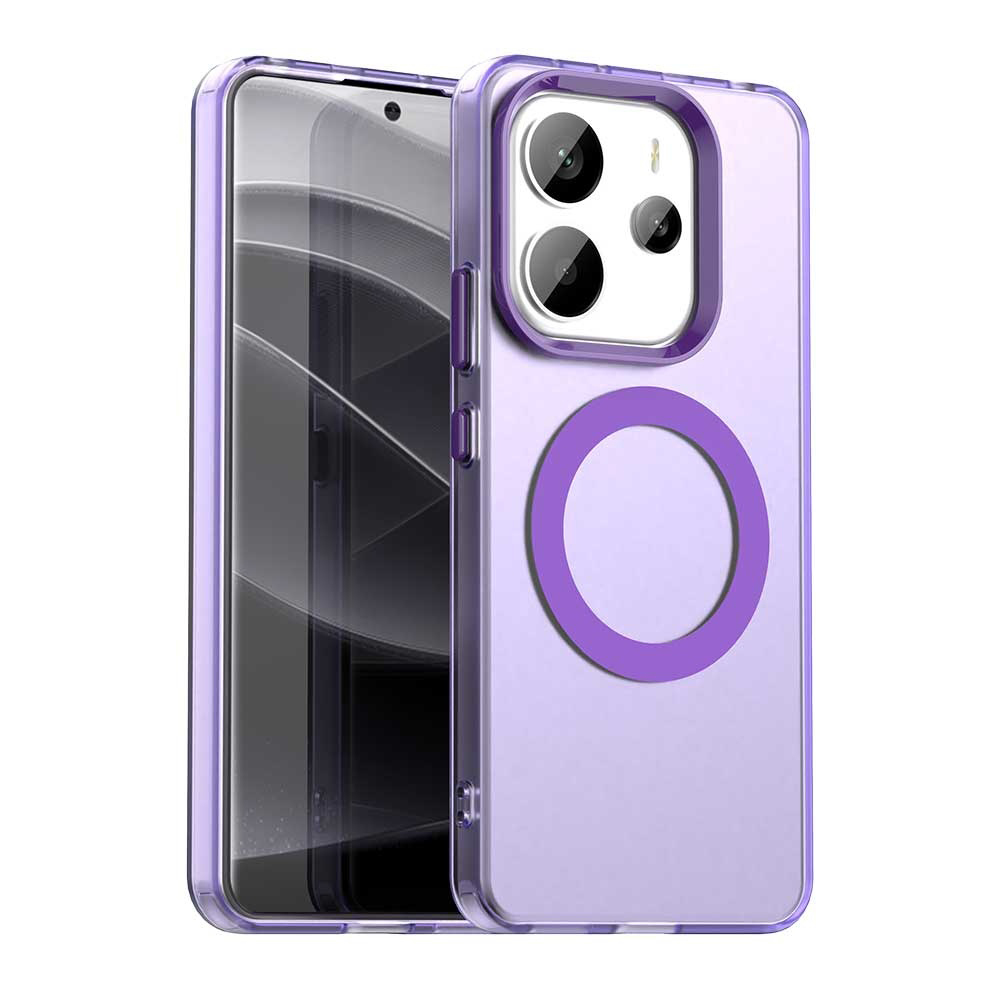 Калъф за Xiaomi Redmi Note 14 4G (Регионален) - Techsuit CandyCase MagSafe - Лилав