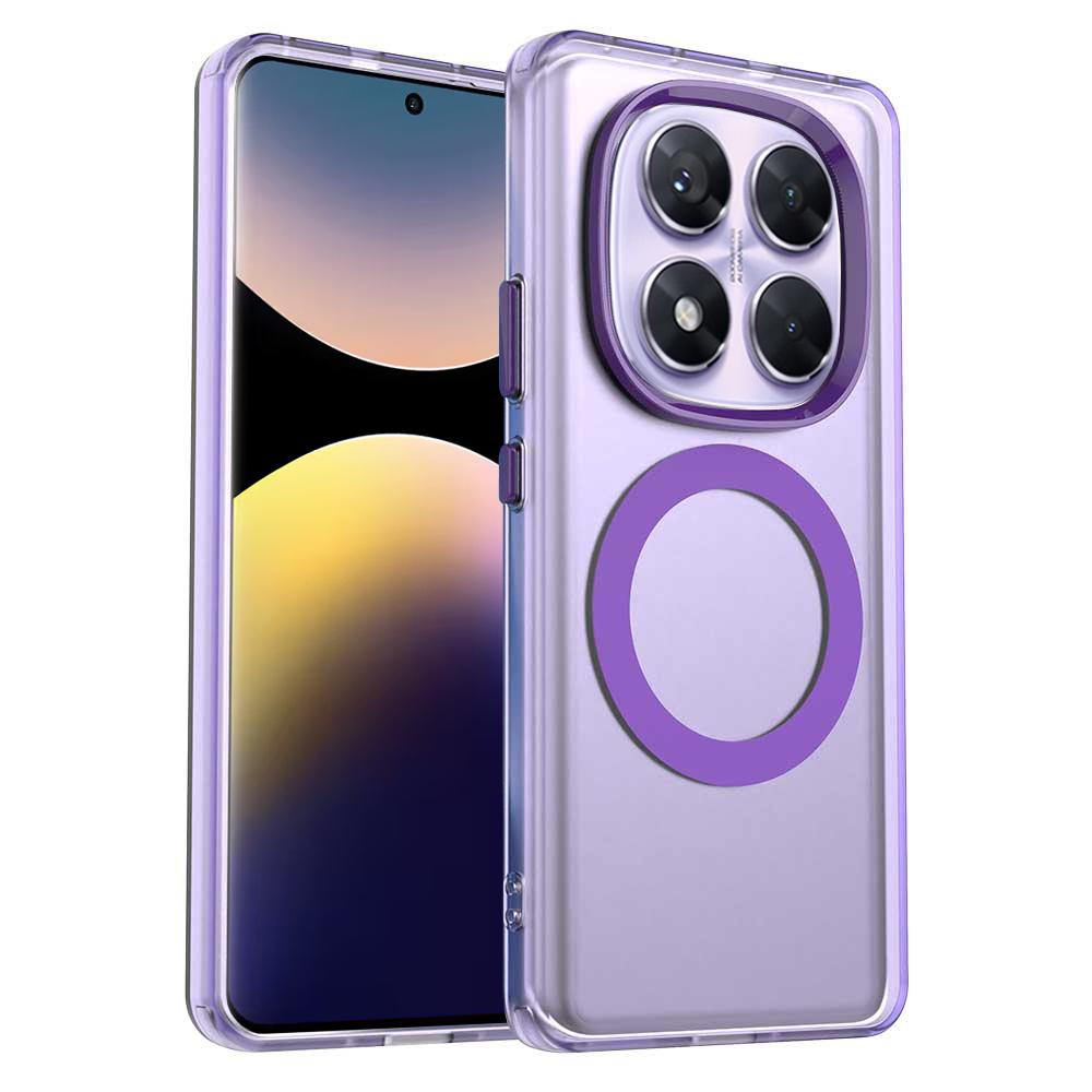 Калъф за Xiaomi Redmi Note 14 Pro 5G / Poco X7 - Techsuit CandyCase MagSafe - Лилав