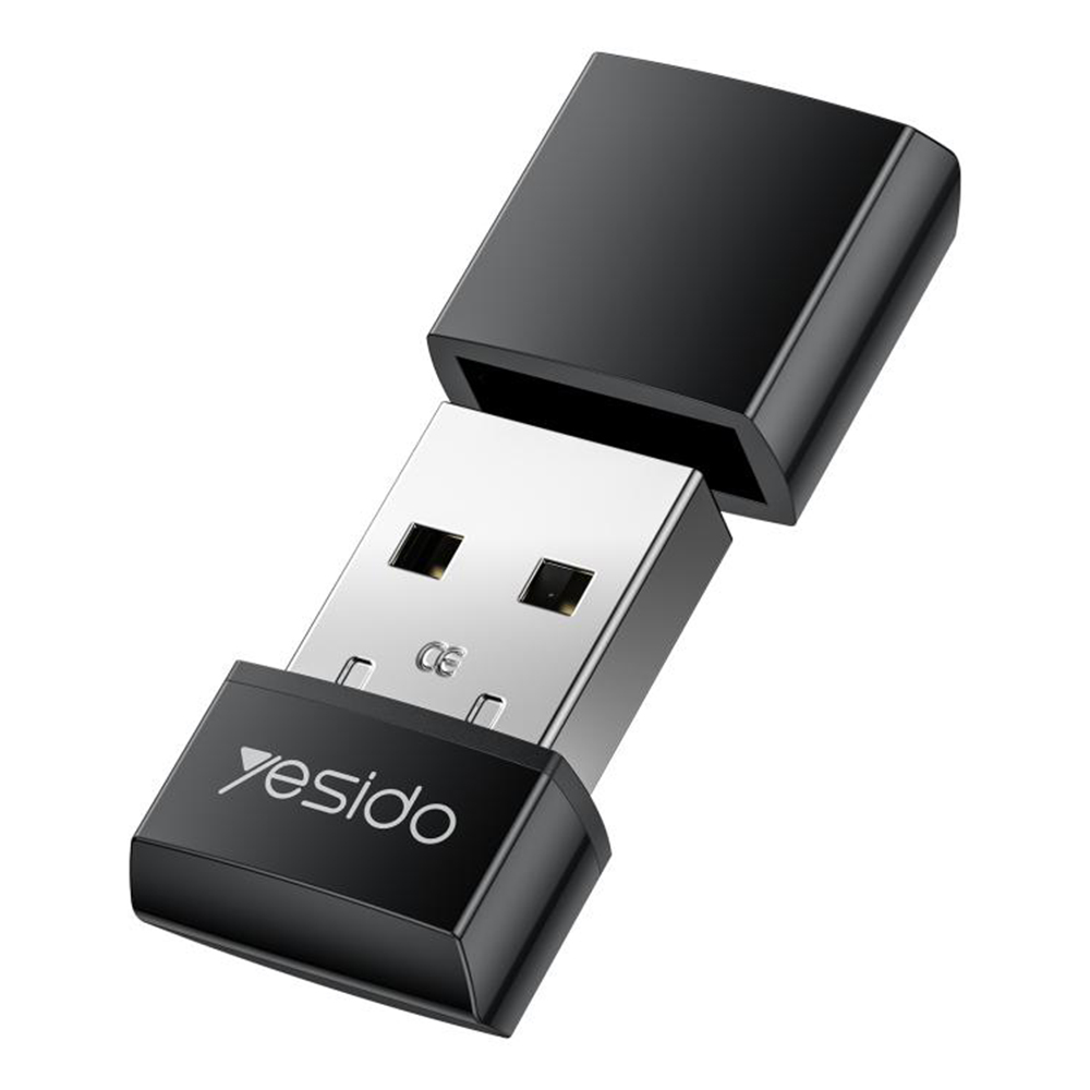 Безжичен WiFi4 2.4G, 150Mbps, USB-A, Plug&Play адаптер - Yesido (WP10) - Черен