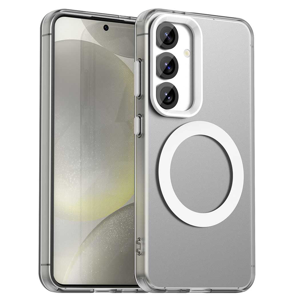 Калъф за Samsung Galaxy S24 FE - Techsuit CandyCase MagSafe - Бял