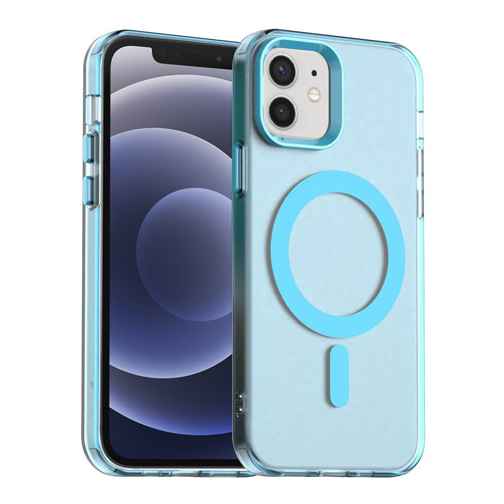 Калъф за iPhone 12 / iPhone 12 Pro - Techsuit CandyCase MagSafe - Син