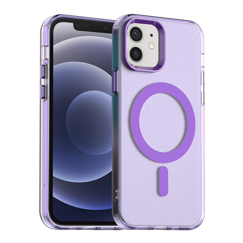 Калъф за iPhone 12 / iPhone 12 Pro - Techsuit CandyCase MagSafe - Лилав