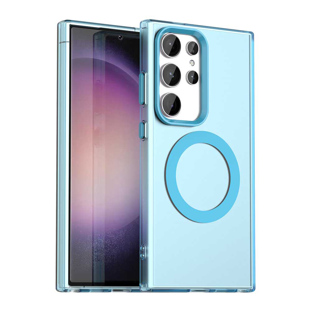 Калъф за Samsung Galaxy S23 Ultra - Techsuit CandyCase MagSafe - Син