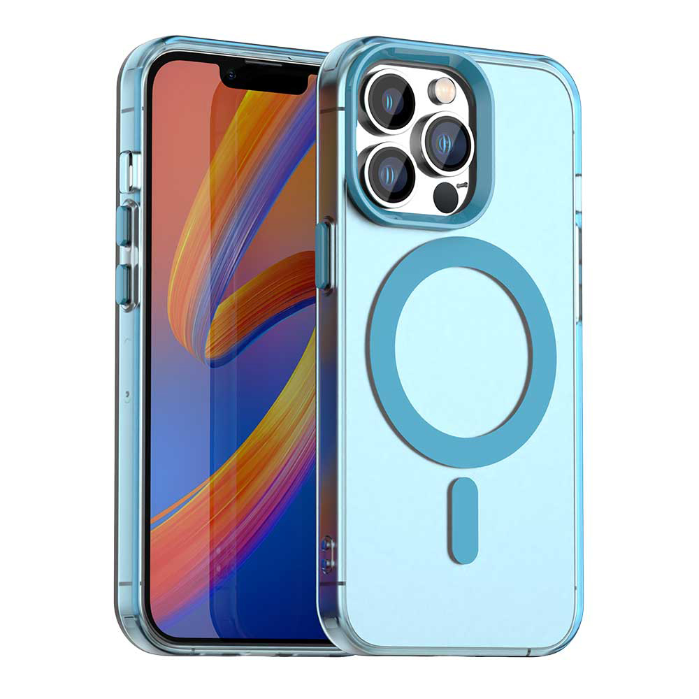 Калъф за iPhone 13 Pro Max - Techsuit CandyCase MagSafe - Син