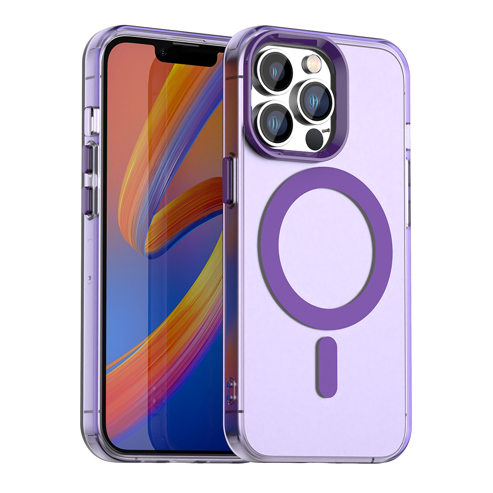 Калъф за iPhone 13 Pro Max - Techsuit CandyCase MagSafe - Лилав
