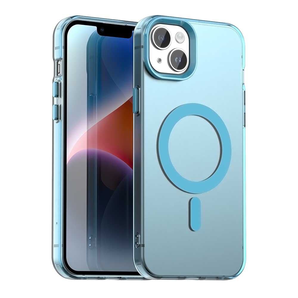 Калъф за iPhone 14 - Techsuit CandyCase MagSafe - Син