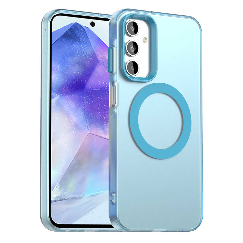 Калъф за Samsung Galaxy Galaxy A55 5G - Techsuit CandyCase MagSafe - Син