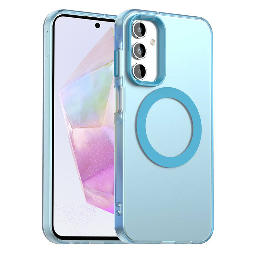 Калъф за Samsung Galaxy Galaxy A35 5G - Techsuit CandyCase MagSafe - Син