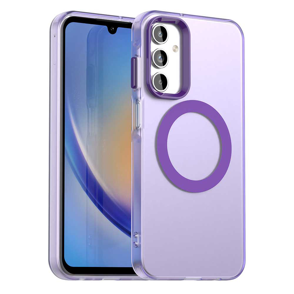 Калъф за Samsung Galaxy A15 4G / A15 5G - Techsuit CandyCase MagSafe - Лилав