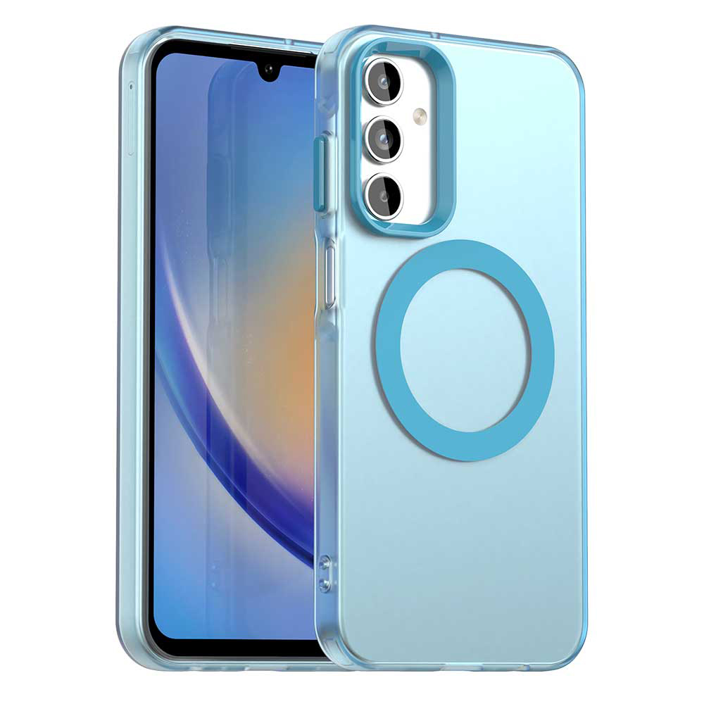 Калъф за Samsung Galaxy A15 4G / A15 5G - Techsuit CandyCase MagSafe - Син