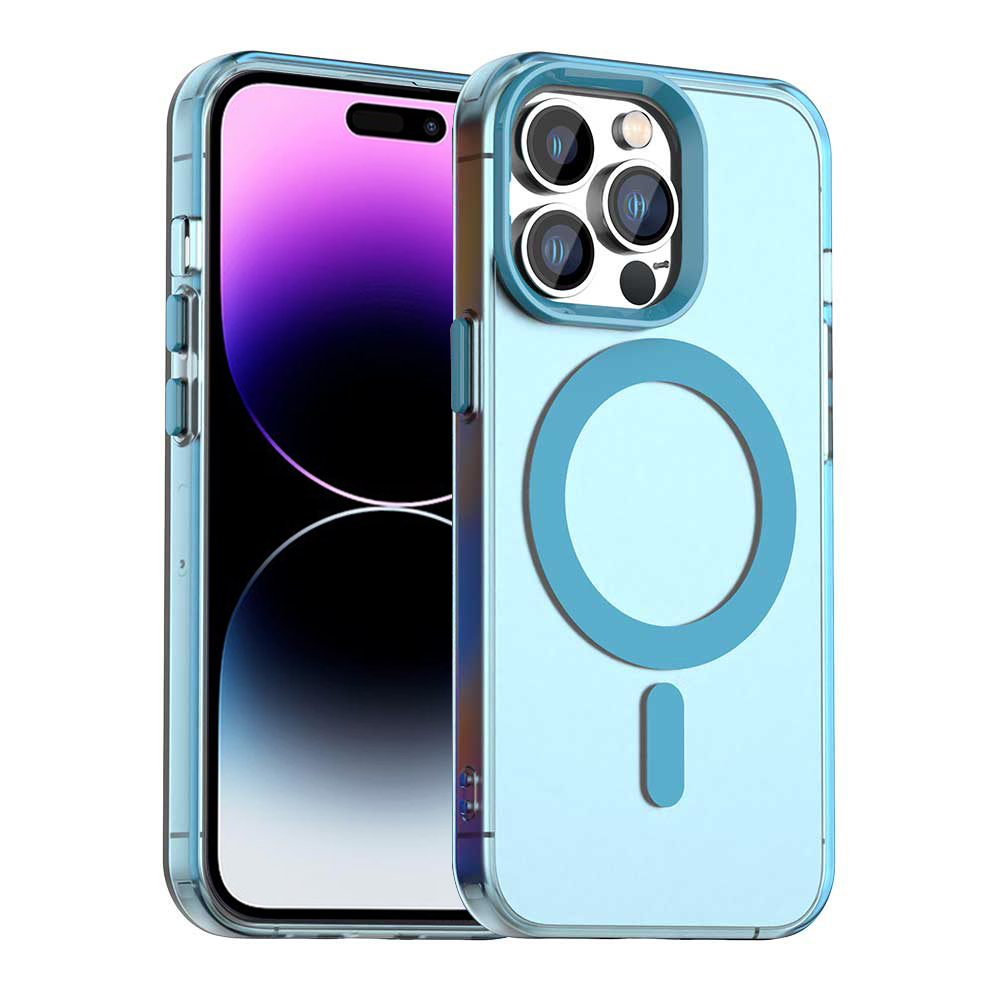 Калъф за iPhone 14 Pro - Techsuit CandyCase MagSafe - Син