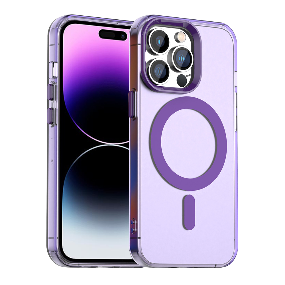 Калъф за iPhone 14 Pro Max - Techsuit CandyCase MagSafe - Лилав