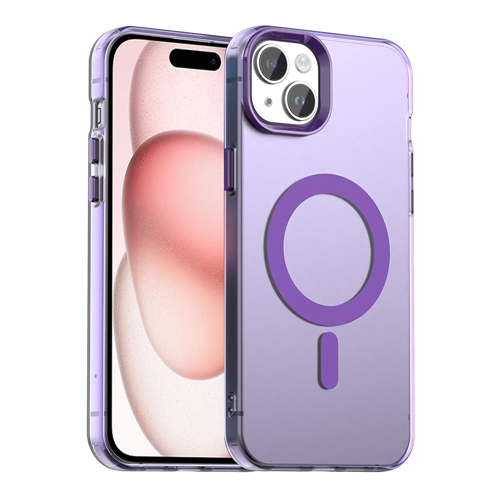 Калъф за iPhone 15 - Techsuit CandyCase MagSafe - Лилав