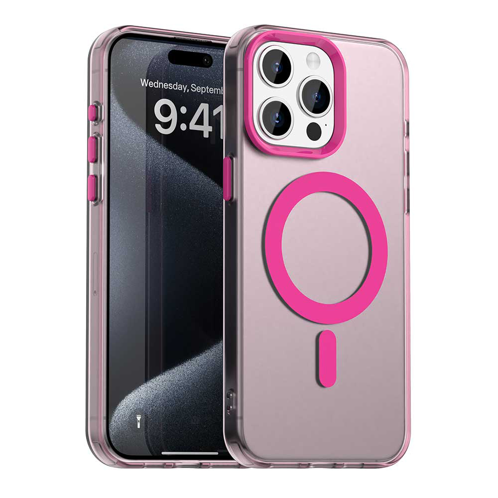 Калъф за iPhone 15 Pro - Techsuit CandyCase MagSafe - Розов